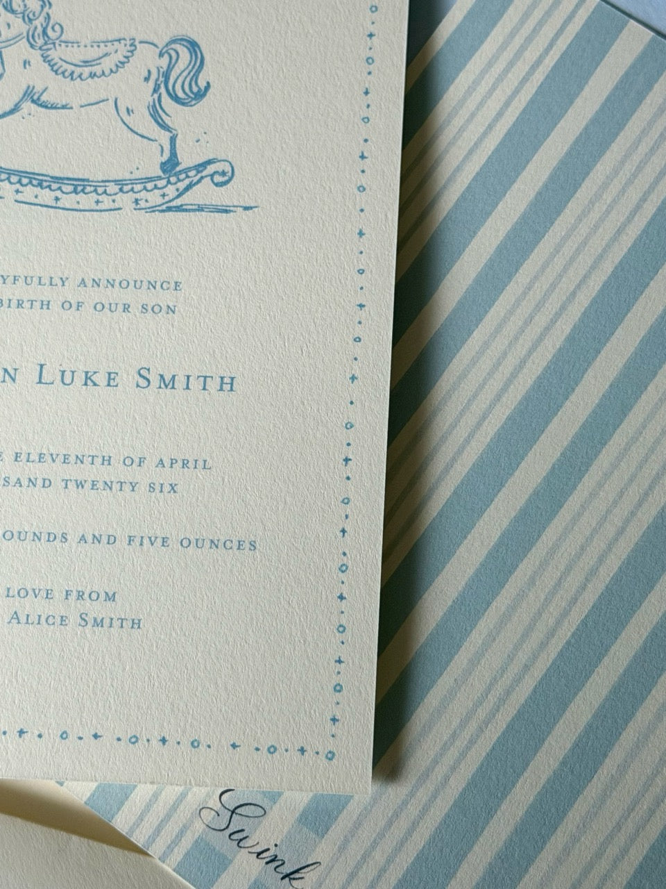 Rocking Horse Custom Card