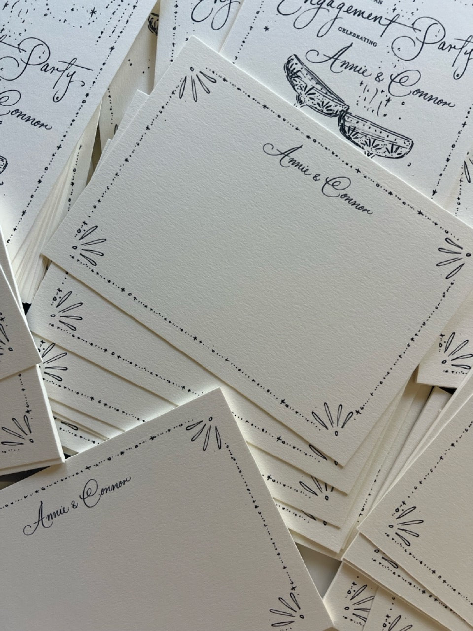 Vintage Deco Border Stationery Set