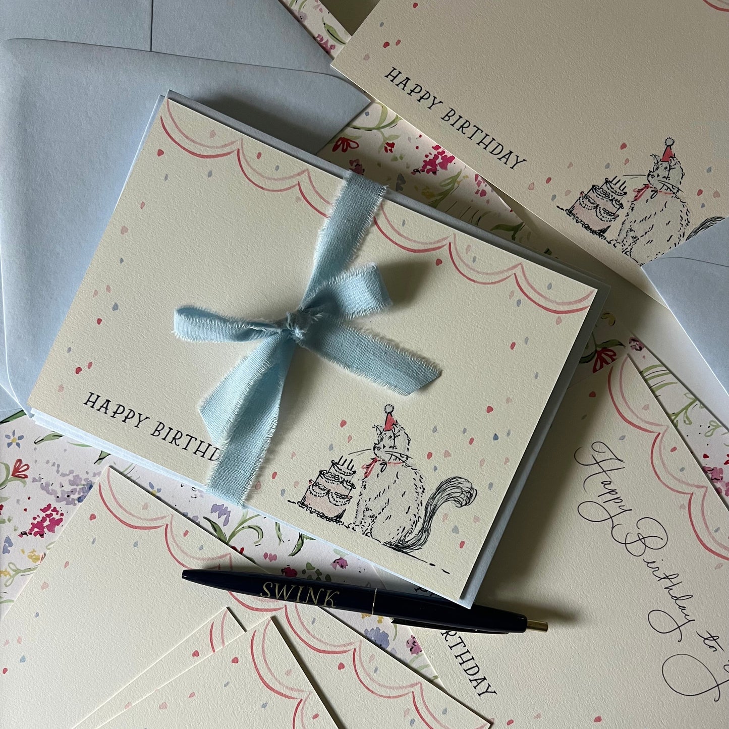 Birthday Party Kikogram Stationery Set