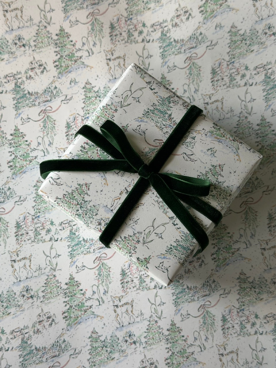 Woodland Village Gift Wrap Roll
