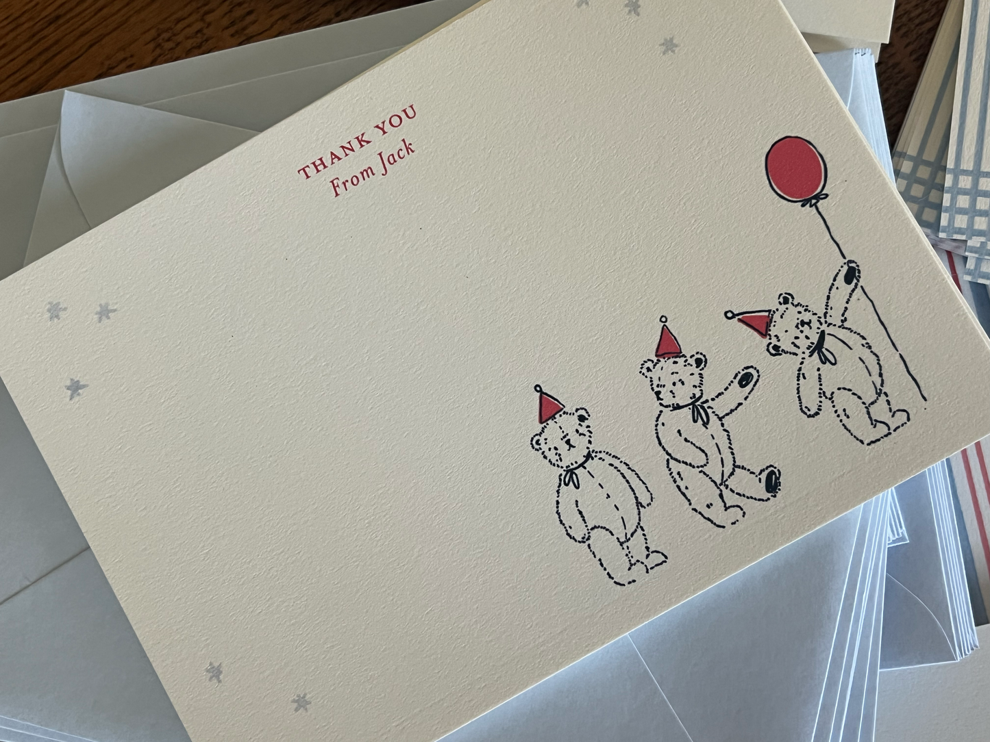 Party Bears Stationery Set