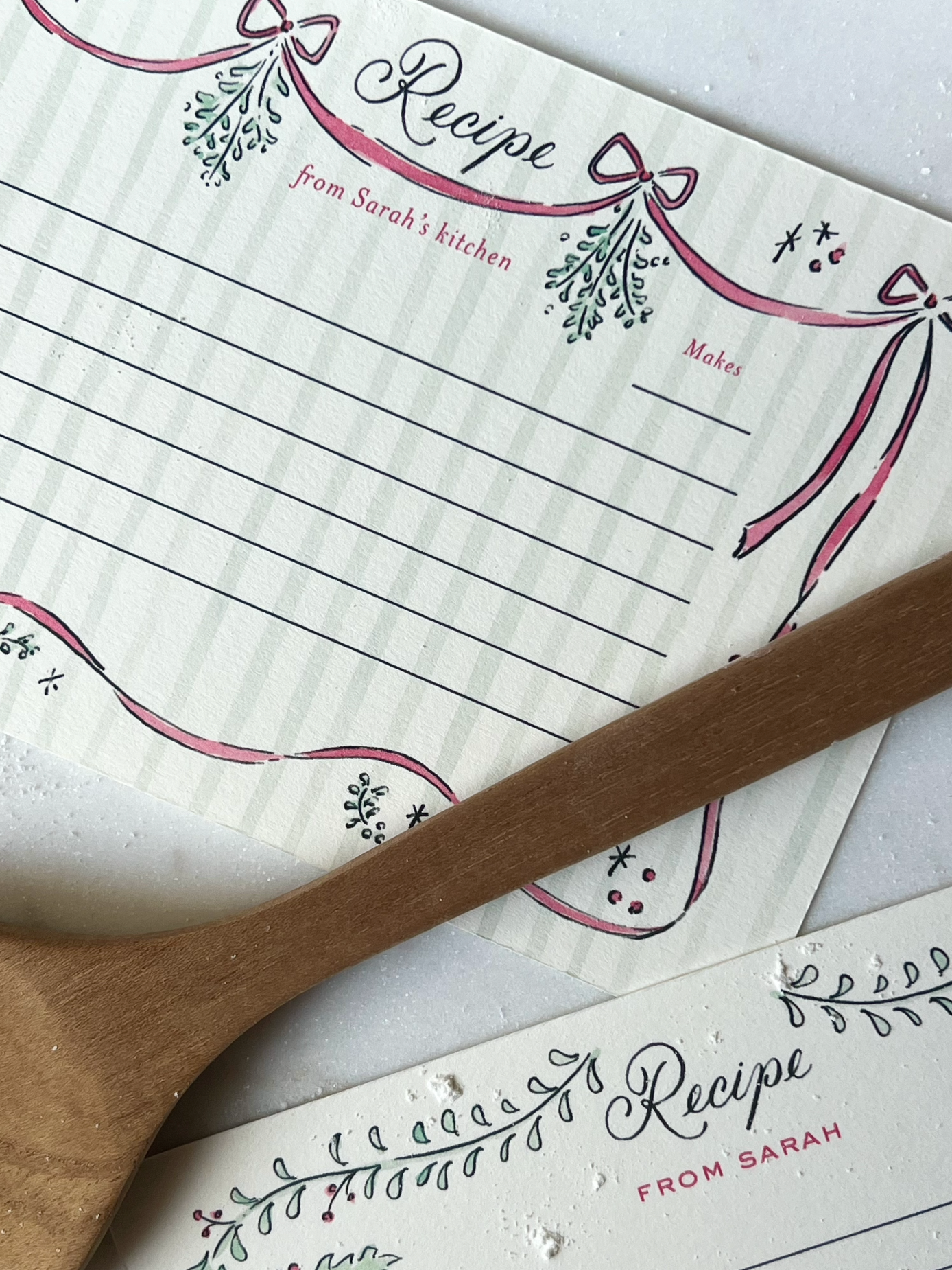 Mistletoe Recipe Card