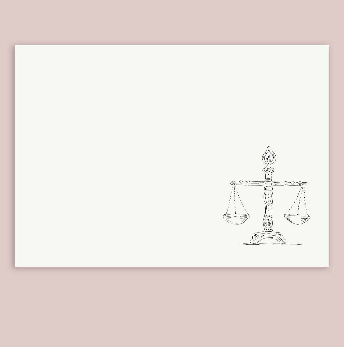 Scales of Justice Stationery Set