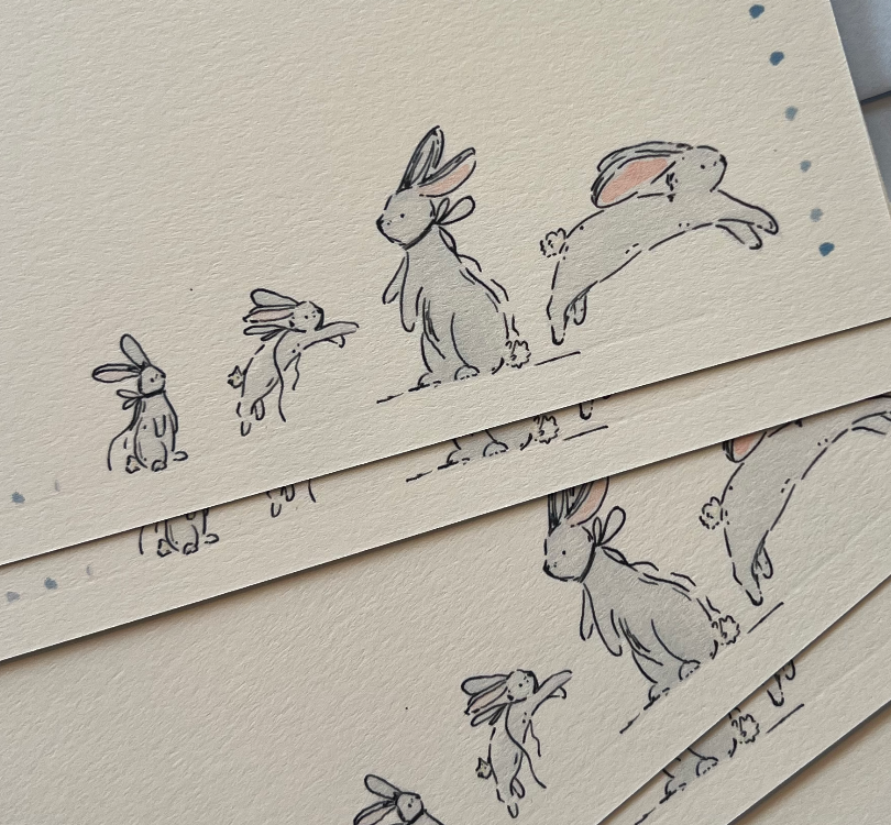 Bunny Family Stationery Set