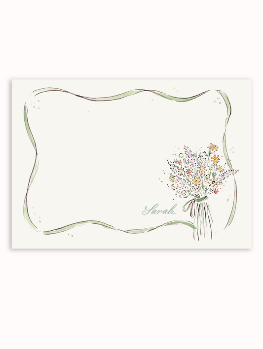 Autumn Wildflower Bouquet Stationery Set