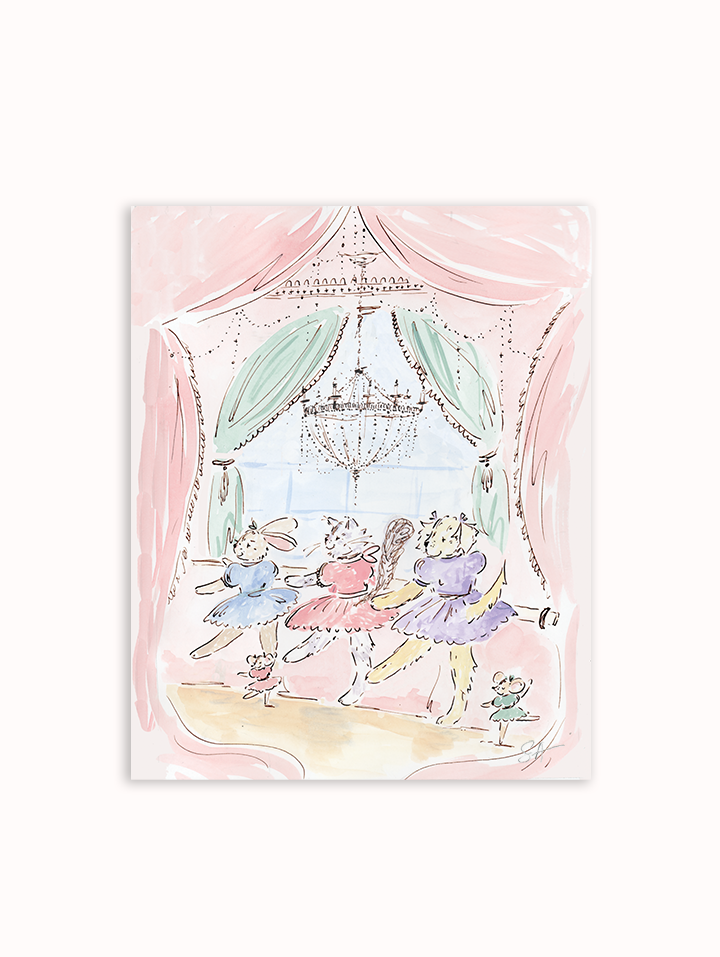 Kiko Ballet Class Art Print