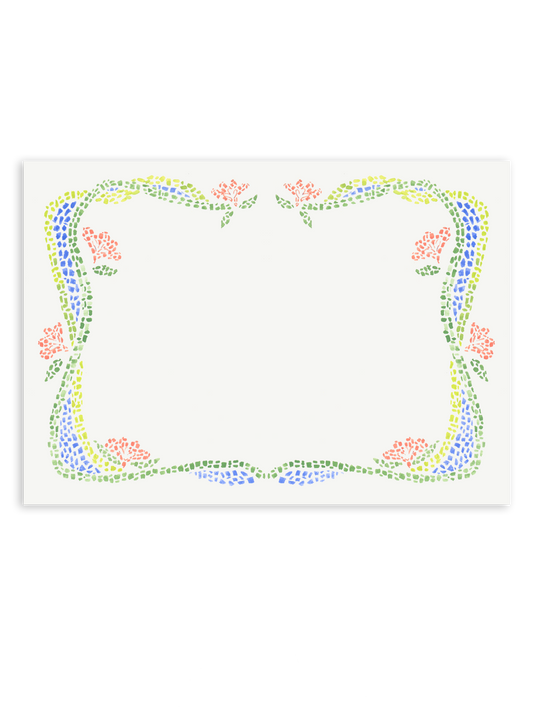 Barcelona Hand-painted Mosaic Stationery Set