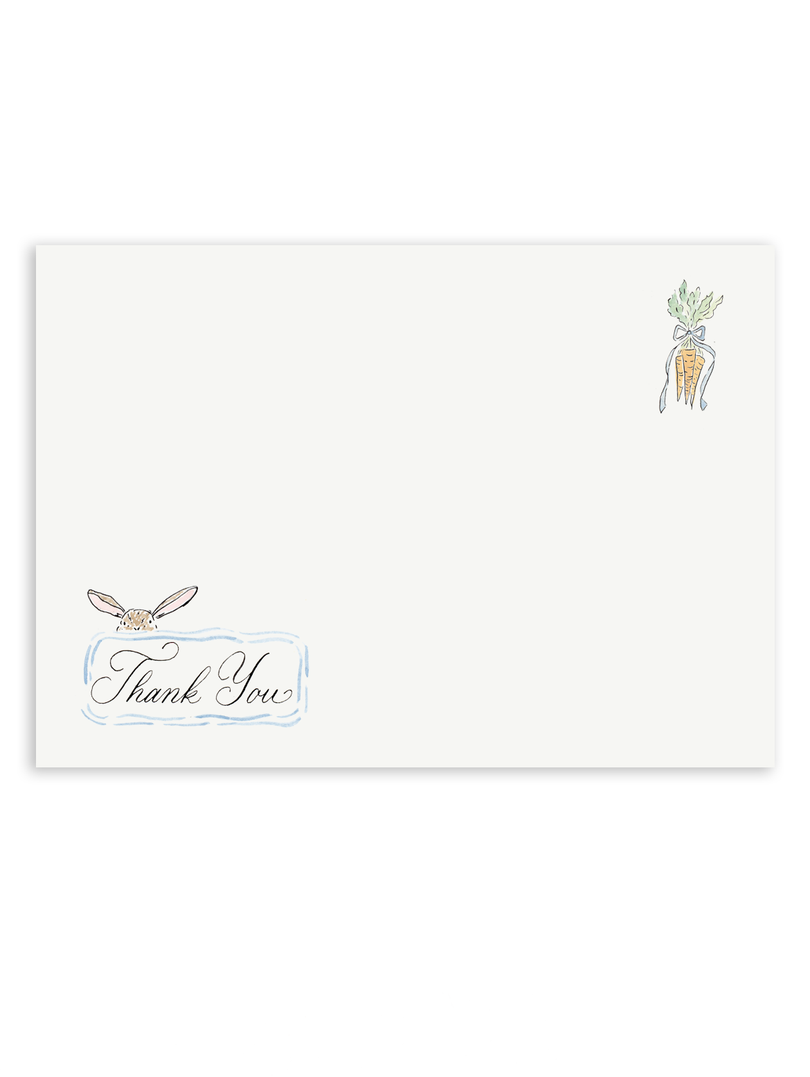 Peek-a-Boo Bunny Thank You Notes Stationery Set