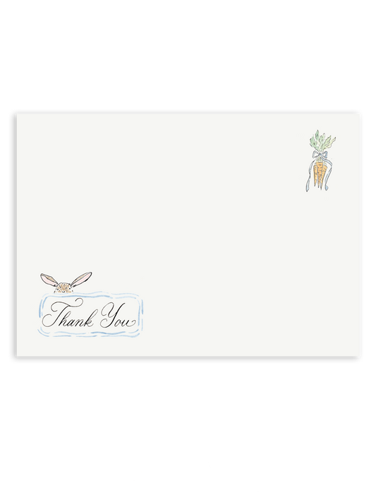 Peek-a-Boo Bunny Thank You Notes Stationery Set