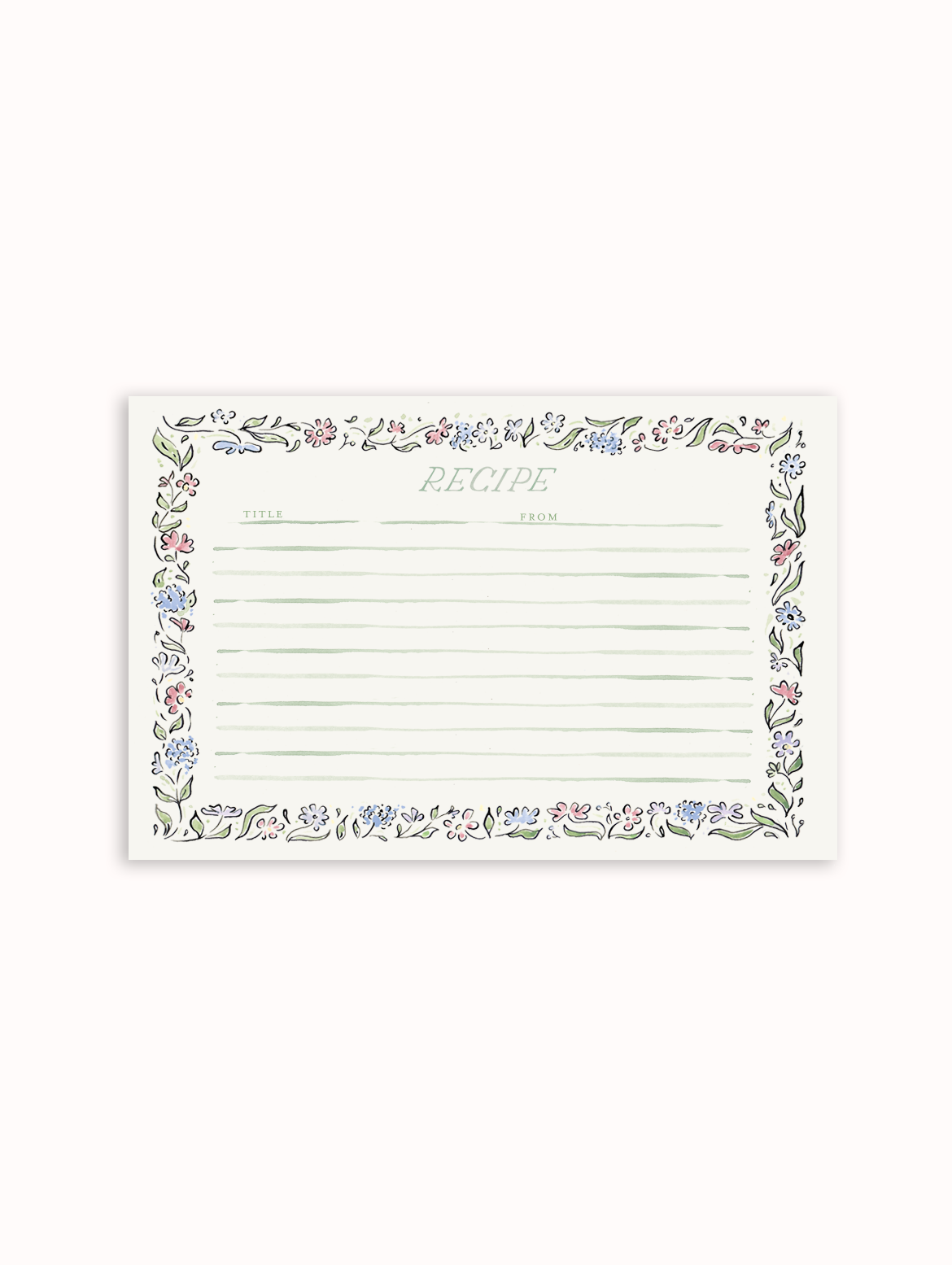 Carmel Border Recipe Cards