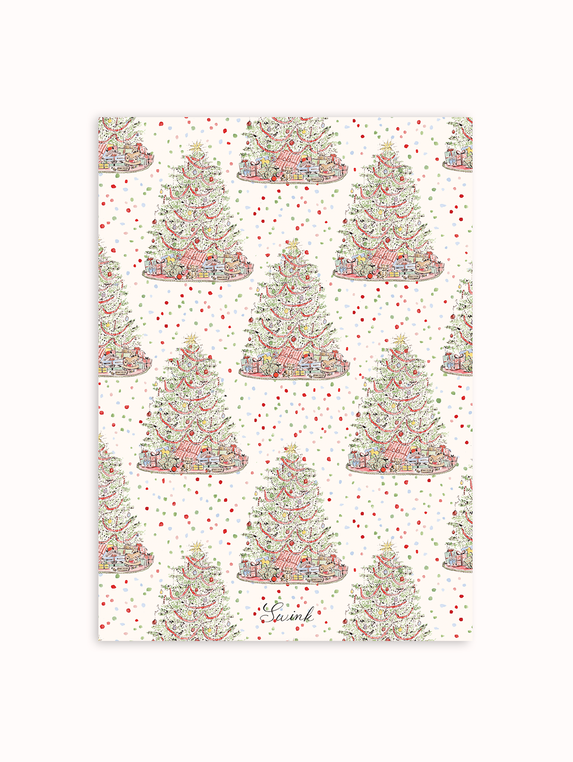 Vintage Christmas Tree Photo Card