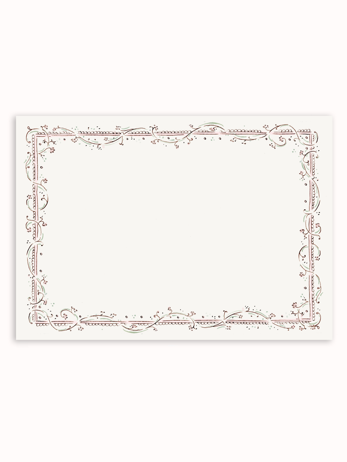 Clara Blush and Sage Stationery Set