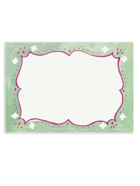 Cottage Border Stationery Set - Berry and Green