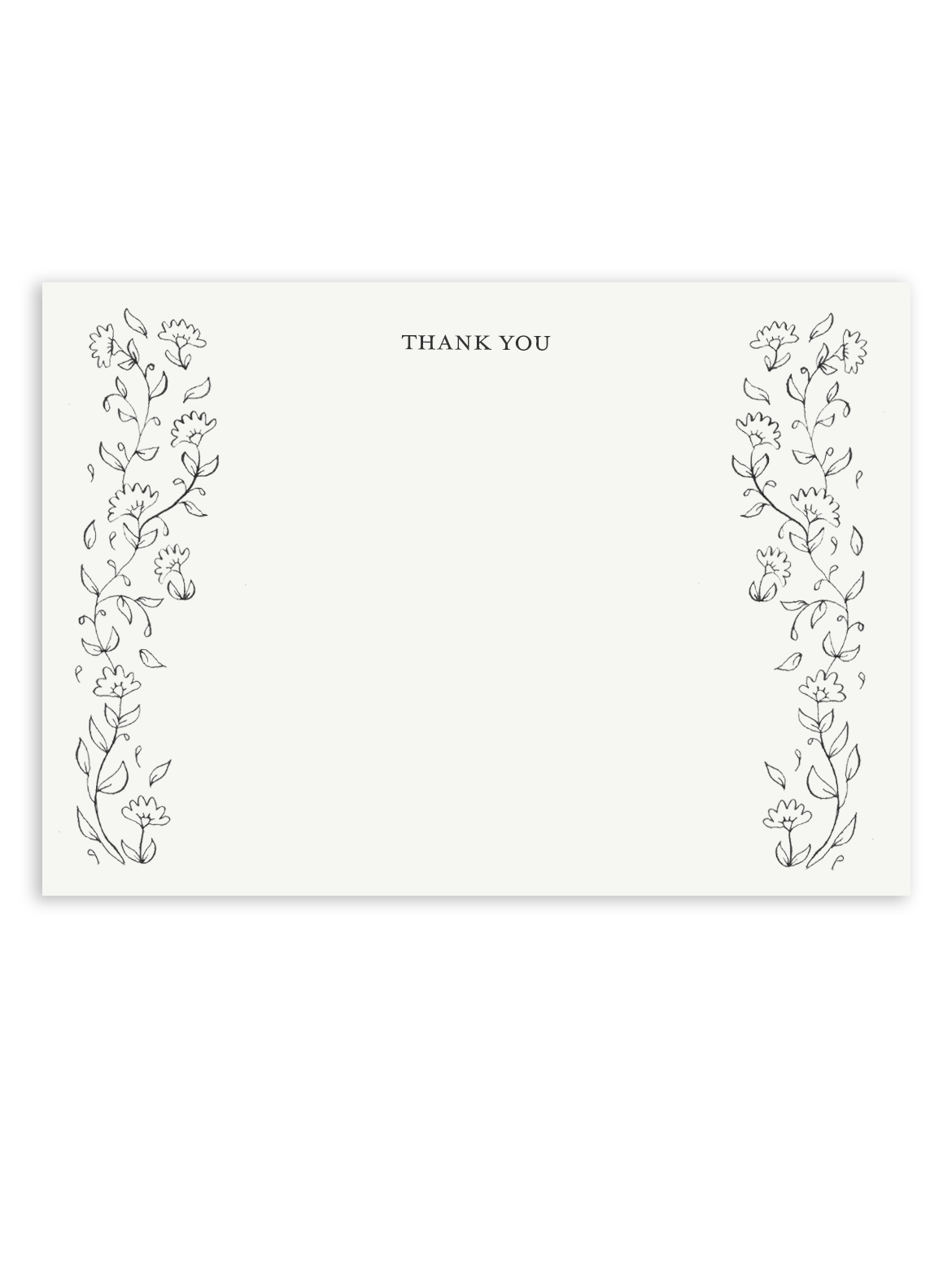 Garden Stroll Black Stationery Set