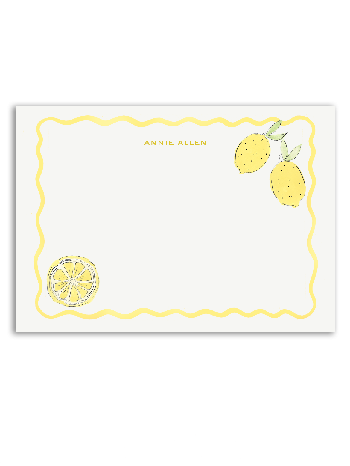 Lemon Stationery Set
