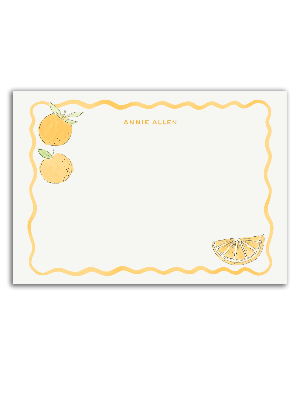 Oranges Stationery Set