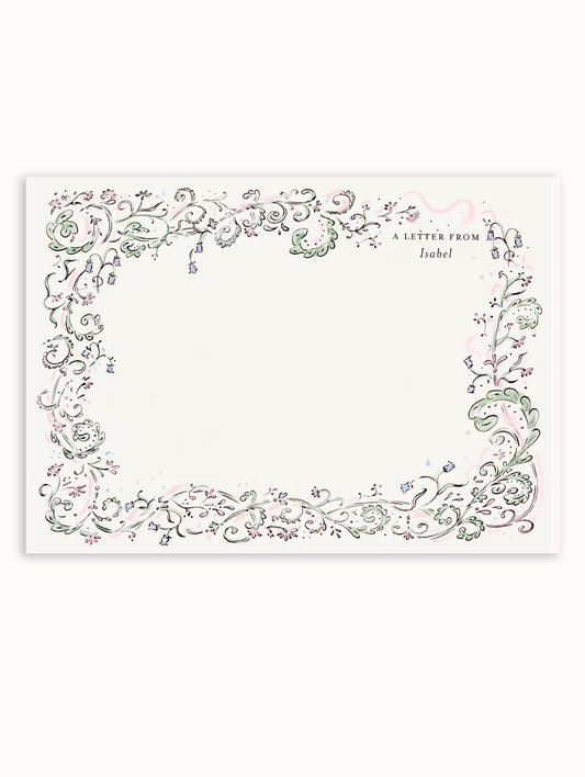 Ornate Border Stationery Set