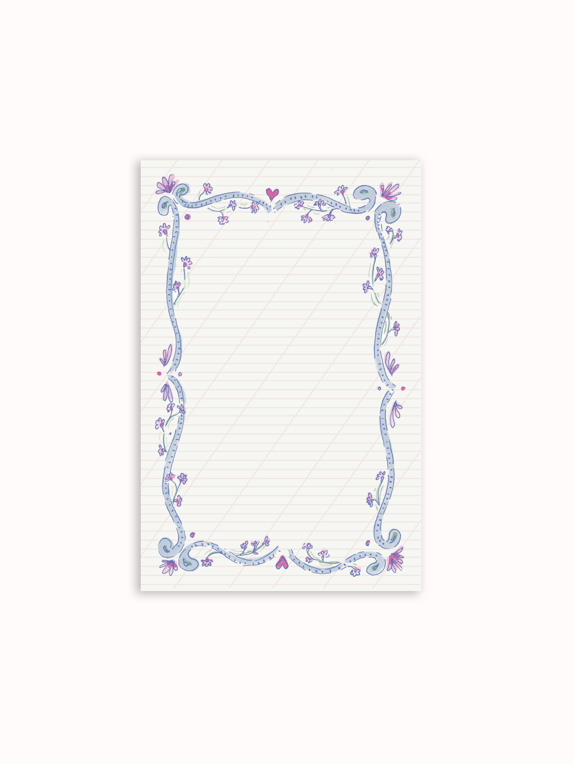 Penmanship Notepad Celeste