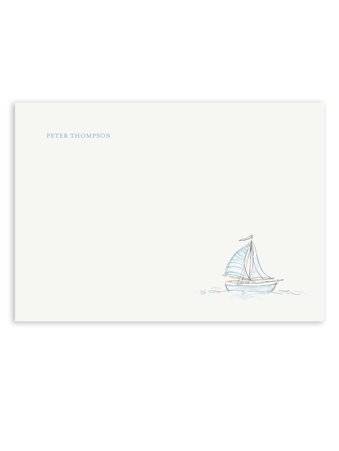 Sailboat in Blue Stationery Set