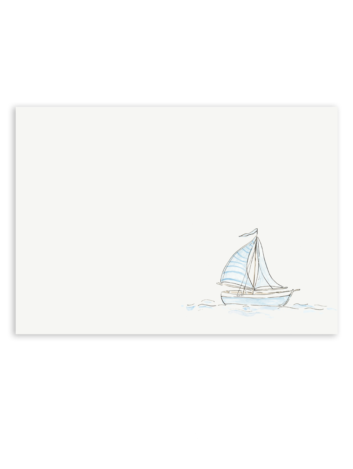 Sailboat in Blue Stationery Set