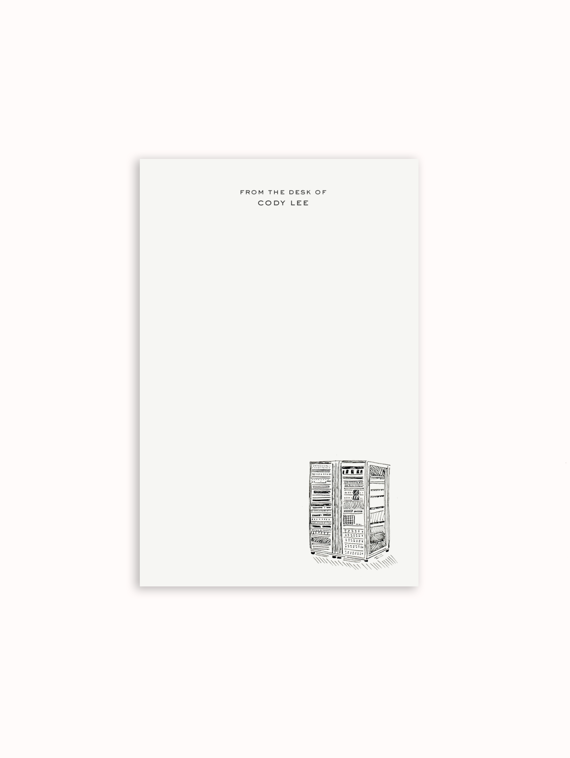 Server Rack Notepad