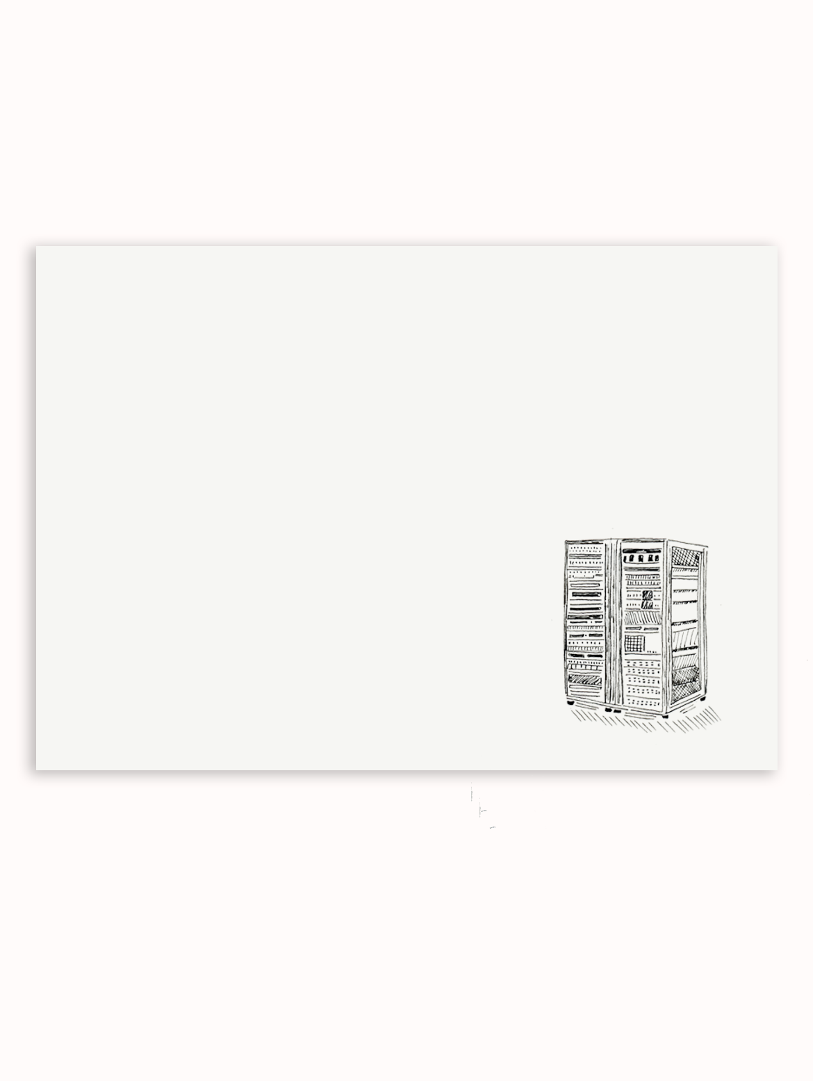 Server Rack Stationery Set