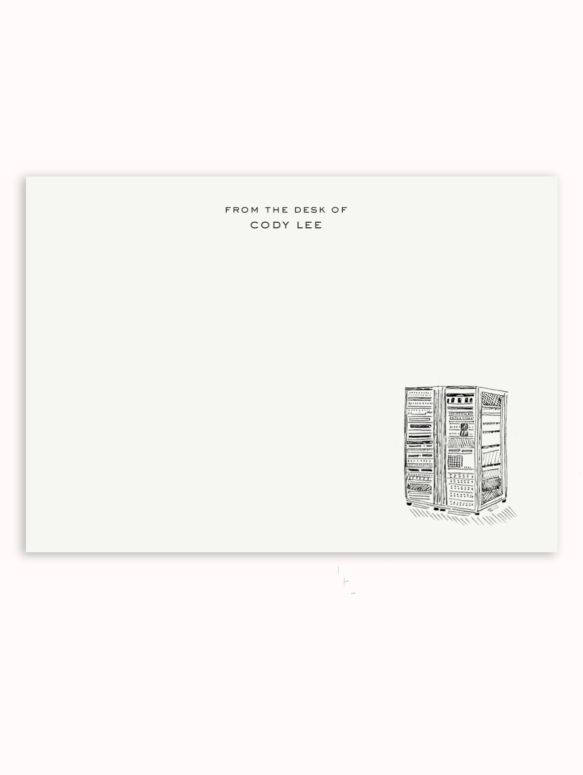 Server Rack Stationery Set