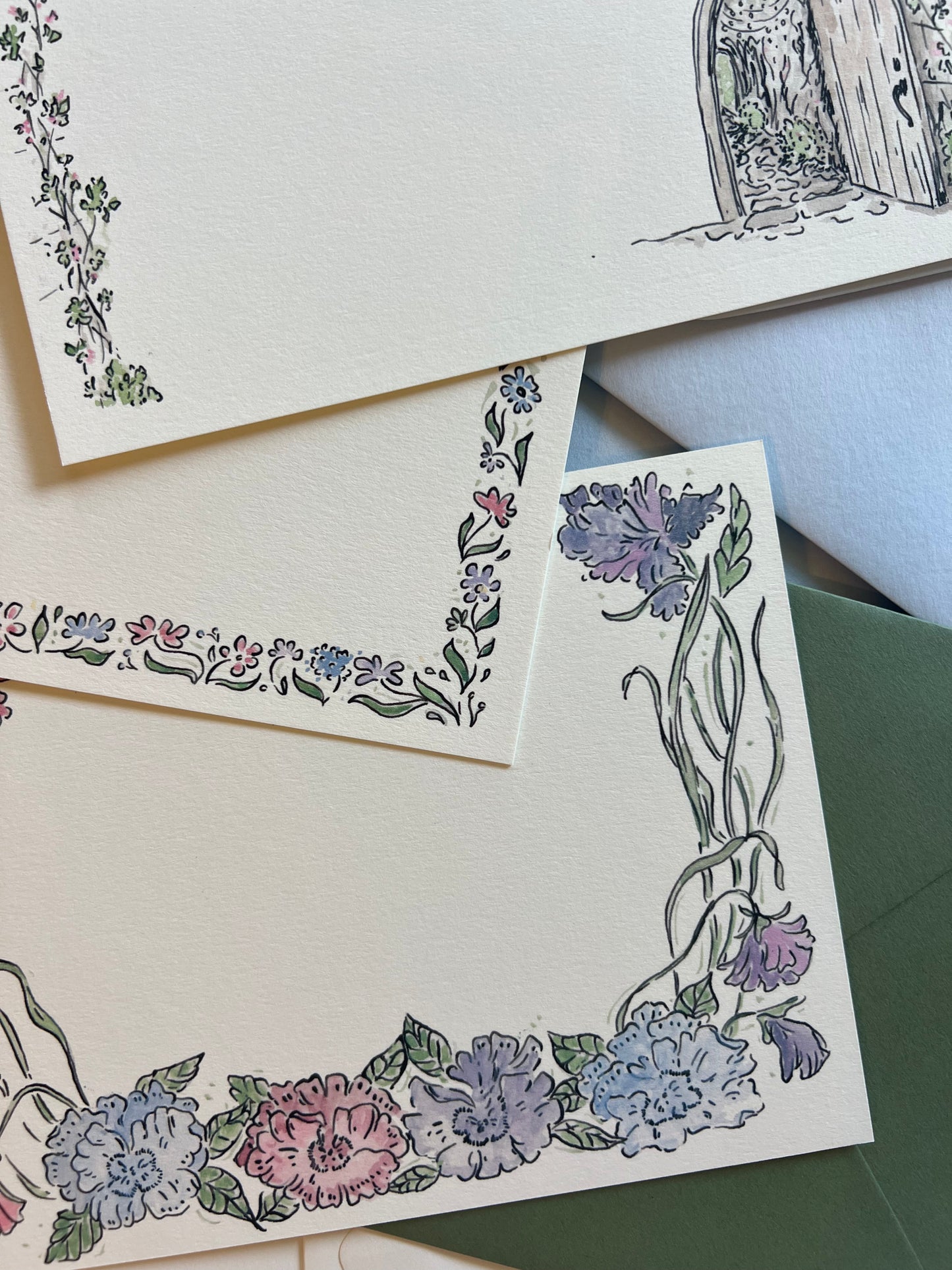 Vintage Blooms Stationery Set