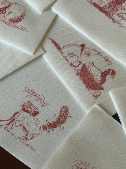 Kiko 12 Days of Christmas Paper Cocktail Napkin