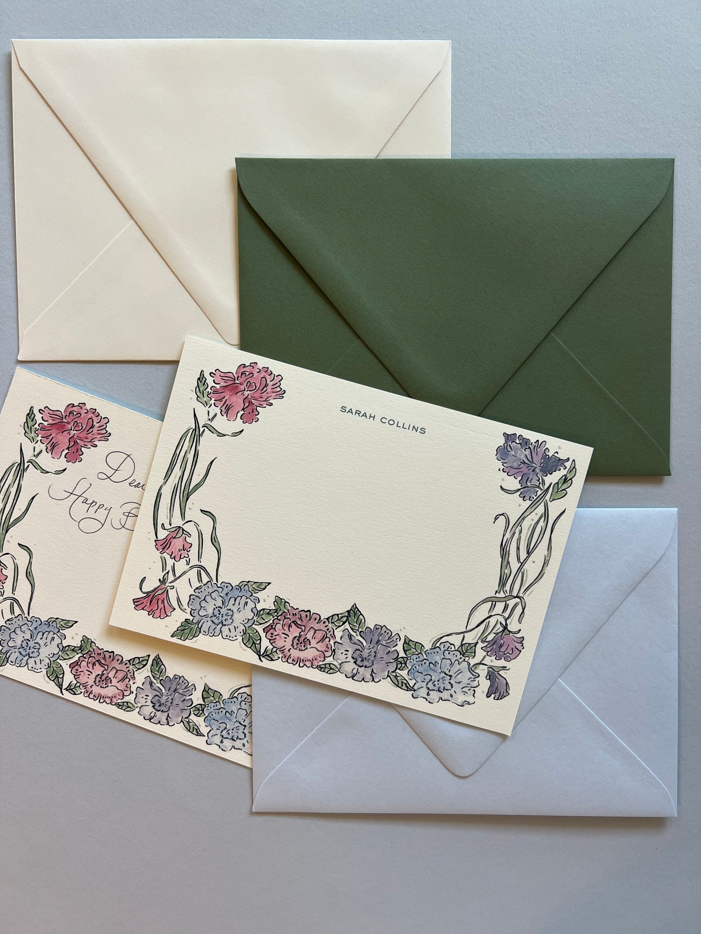 Vintage Blooms Stationery Set