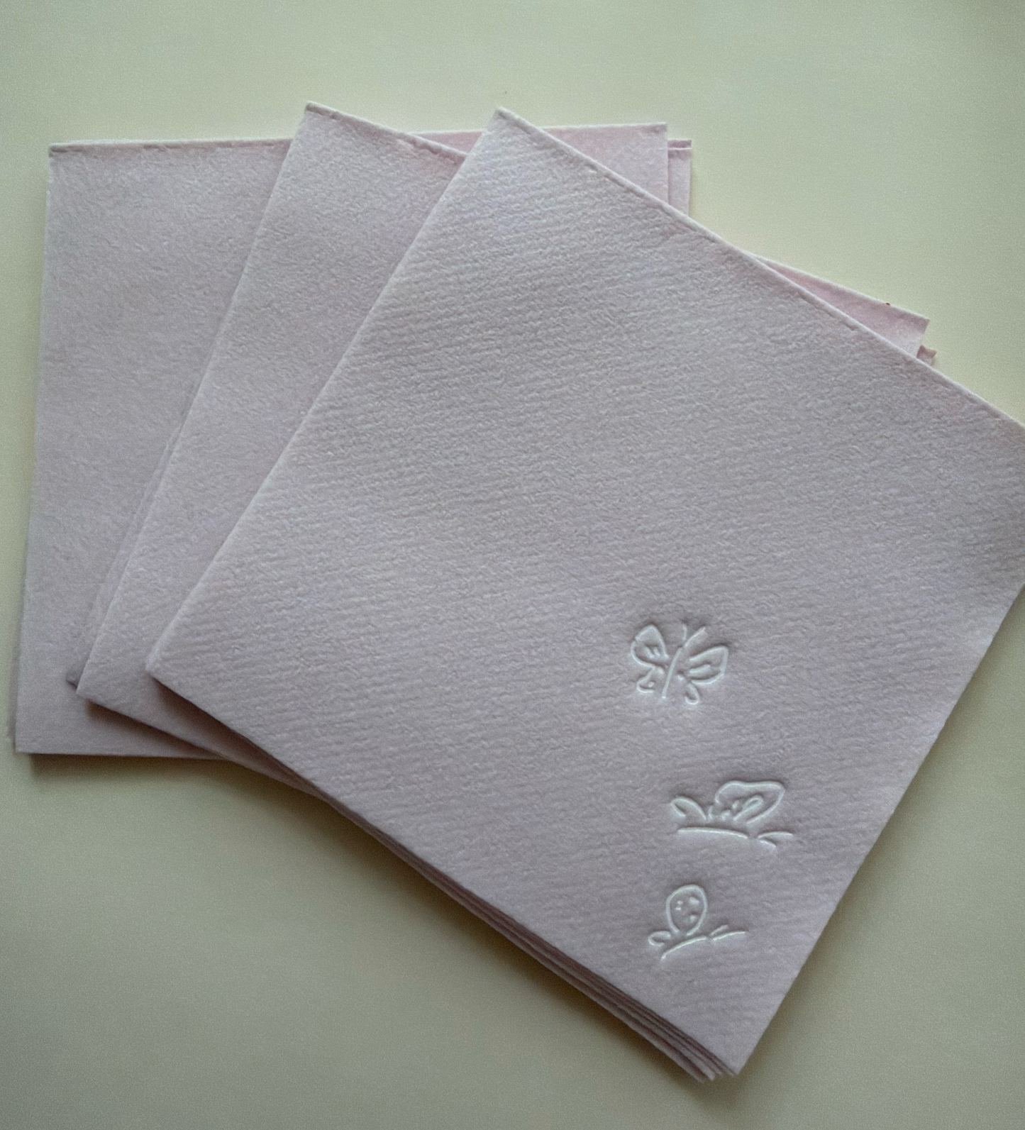 Butterfly Napkins - Soft Pink