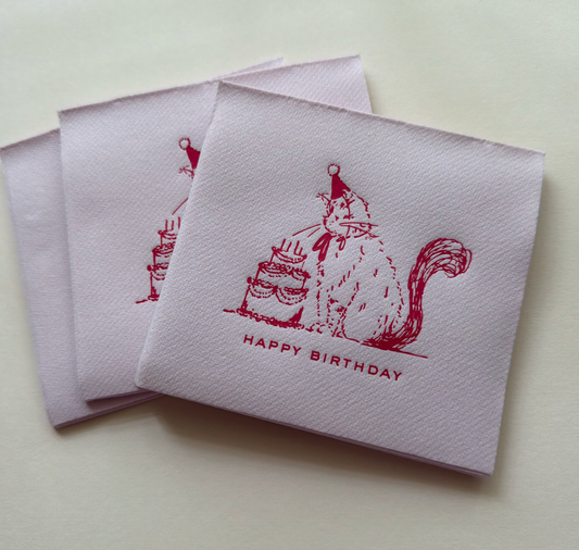 Kiko Birthday Napkins - Hot Pink
