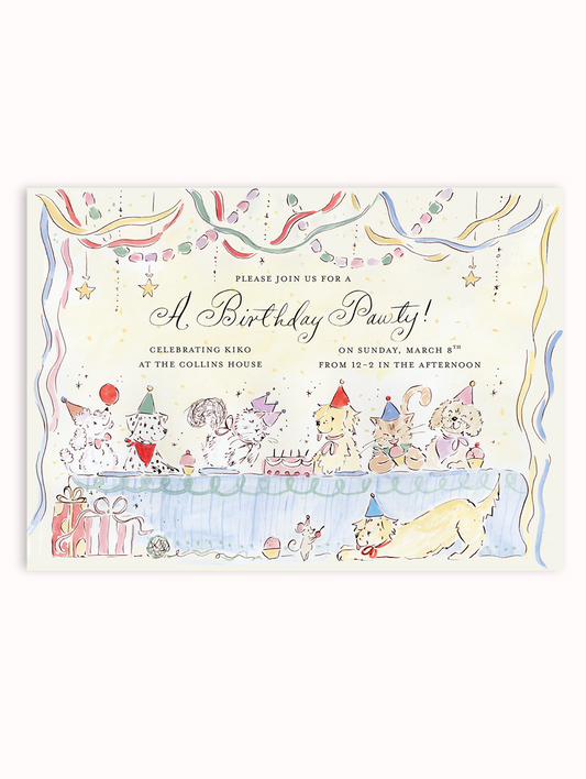 Birthday Pawty Invitation