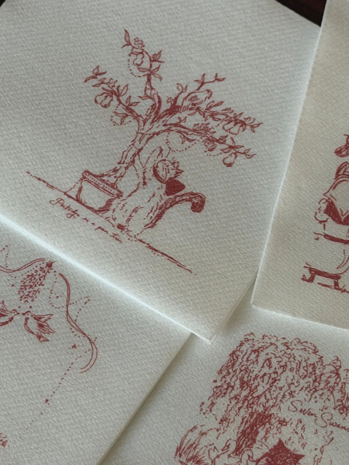 Kiko 12 Days of Christmas Paper Cocktail Napkin