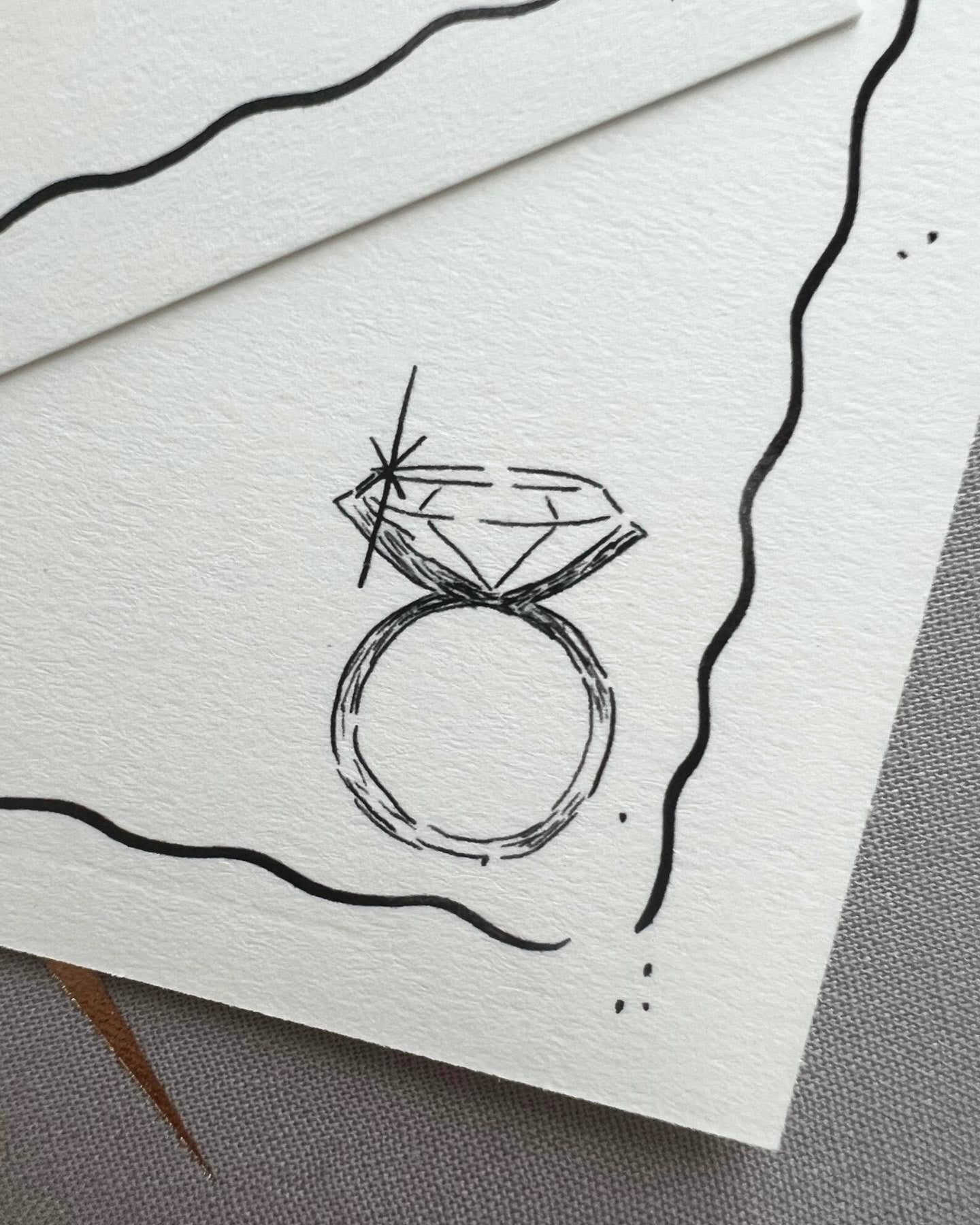 Engagement Ring Stationery Set