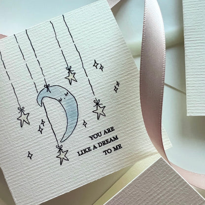 Sweet Something Tiny 3x3" Cards - set of 4 with envelopes included