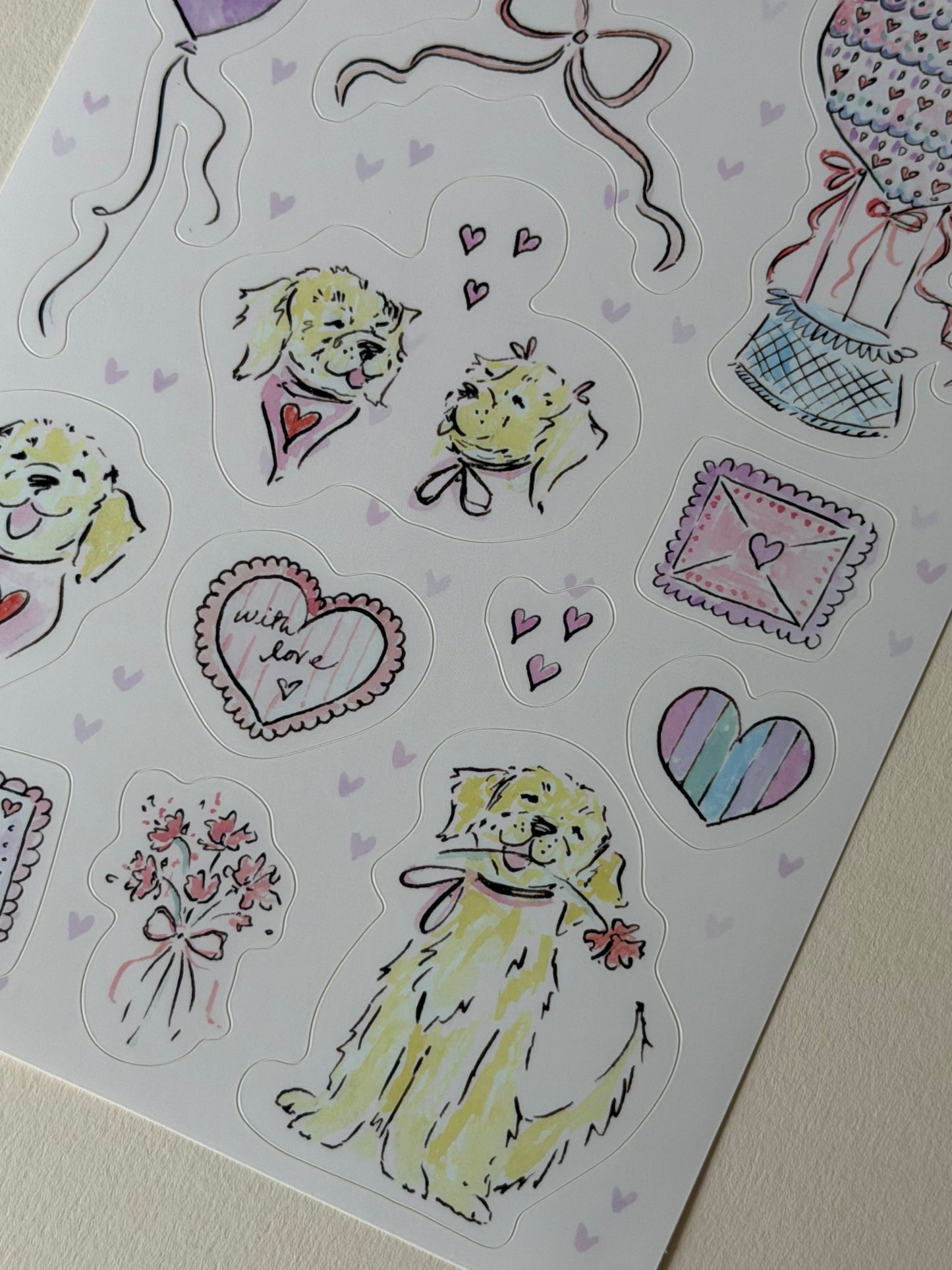 Sticker Sheet No. 5 - Winston's Valentine