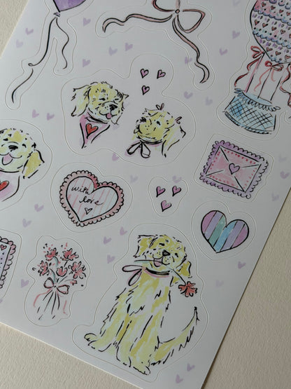 Sticker Sheet No. 5 - Winston's Valentine