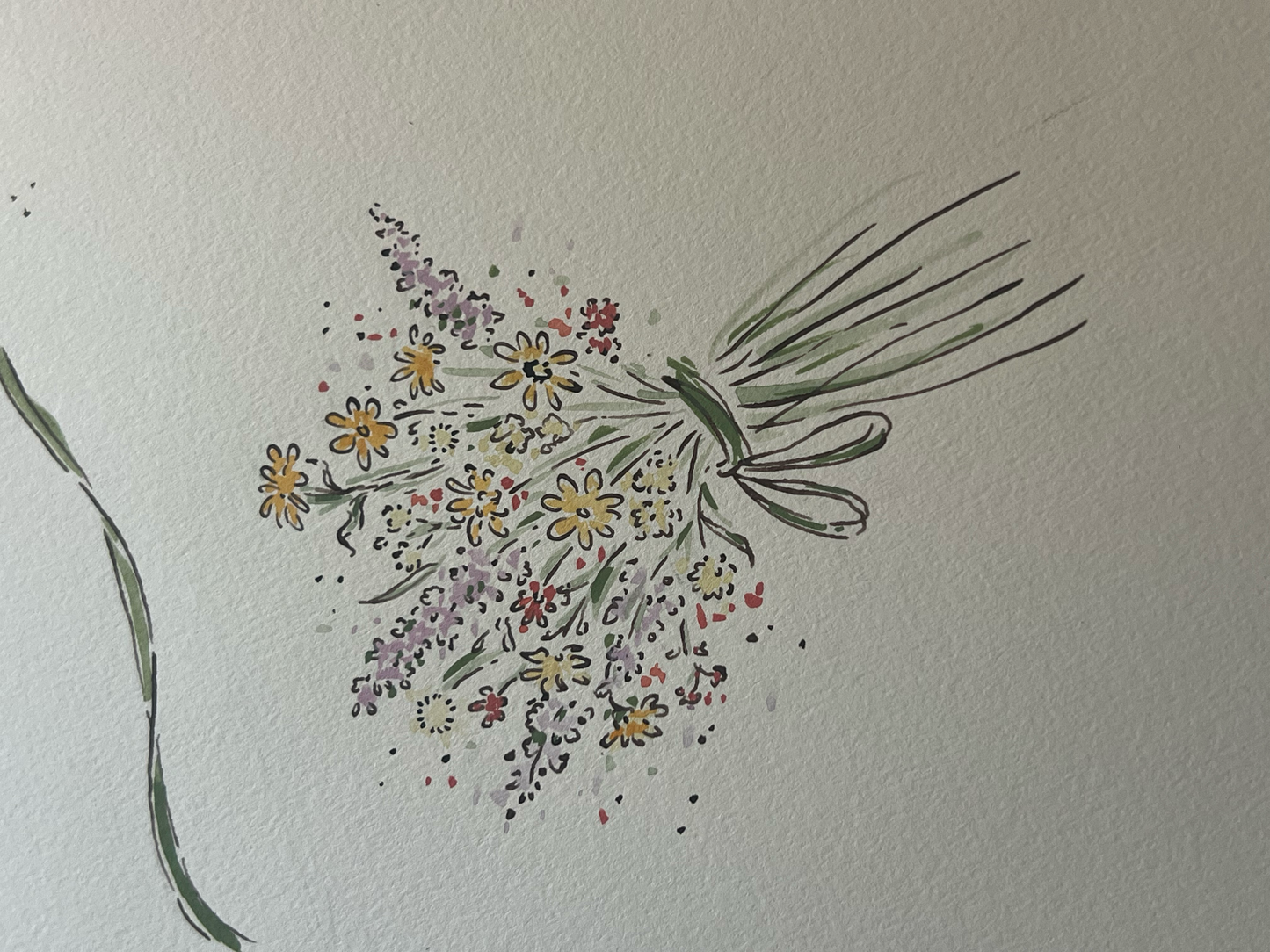 Autumn Wildflower Bouquet Stationery Set