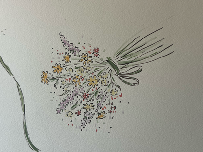 Autumn Wildflower Bouquet Stationery Set