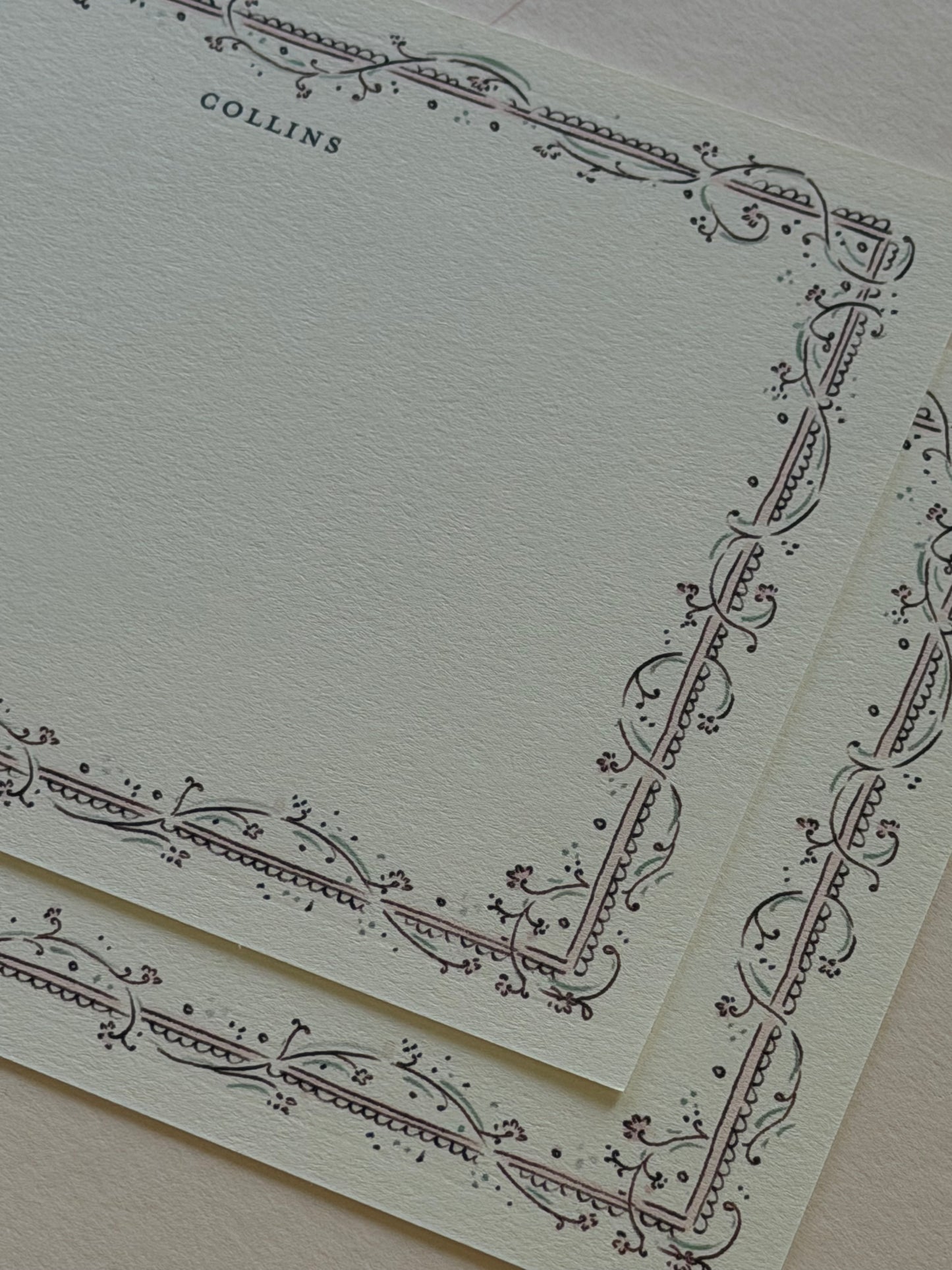 Clara Blush and Sage Stationery Set