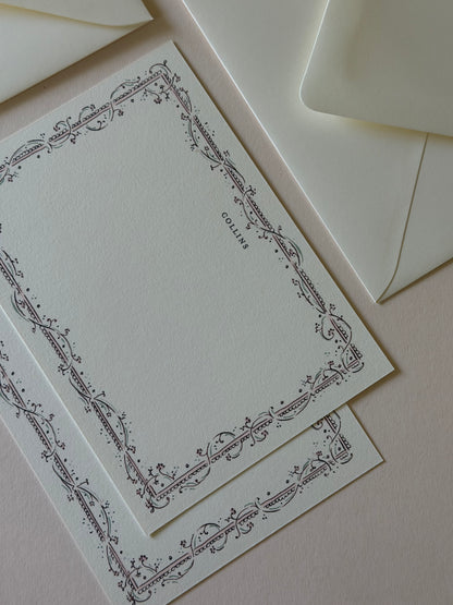 Clara Blush and Sage Stationery Set