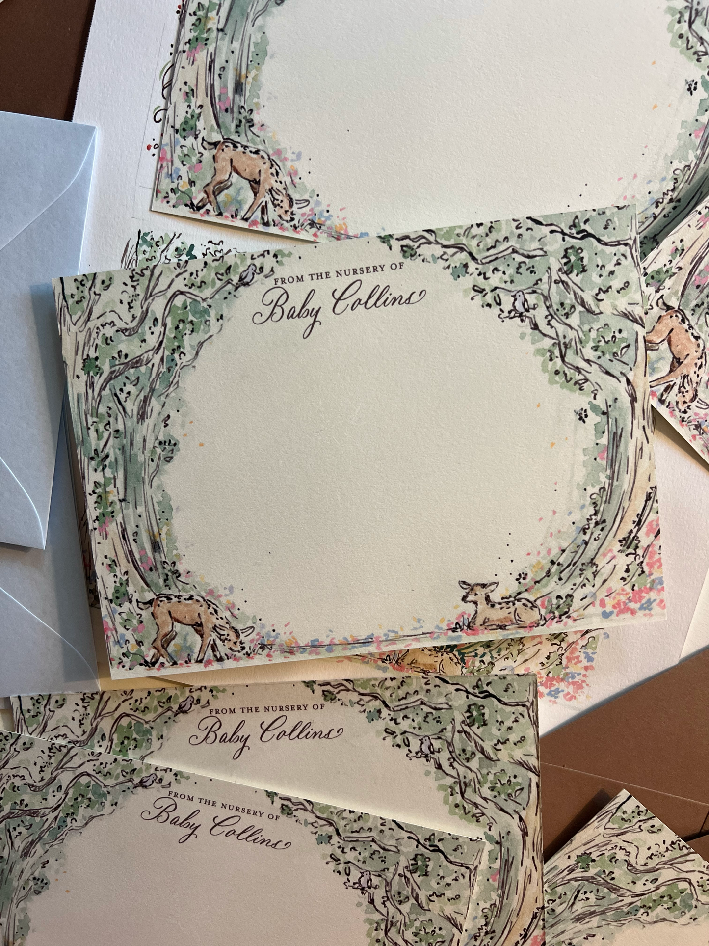 Forest Fawn Stationery Set