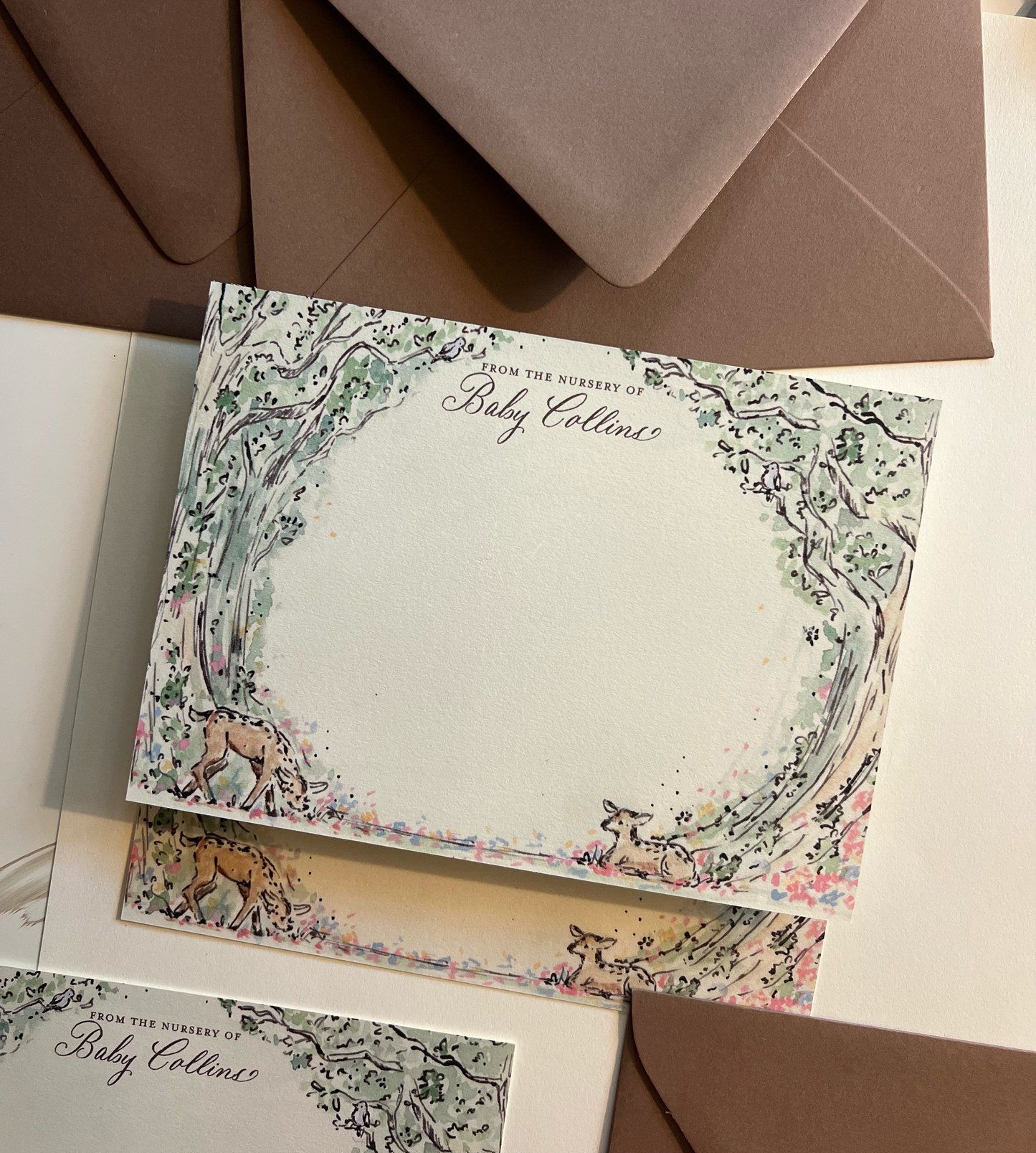 Forest Fawn Stationery Set