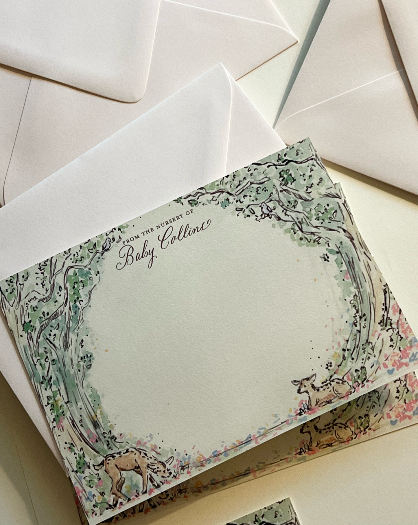 Forest Fawn Stationery Set