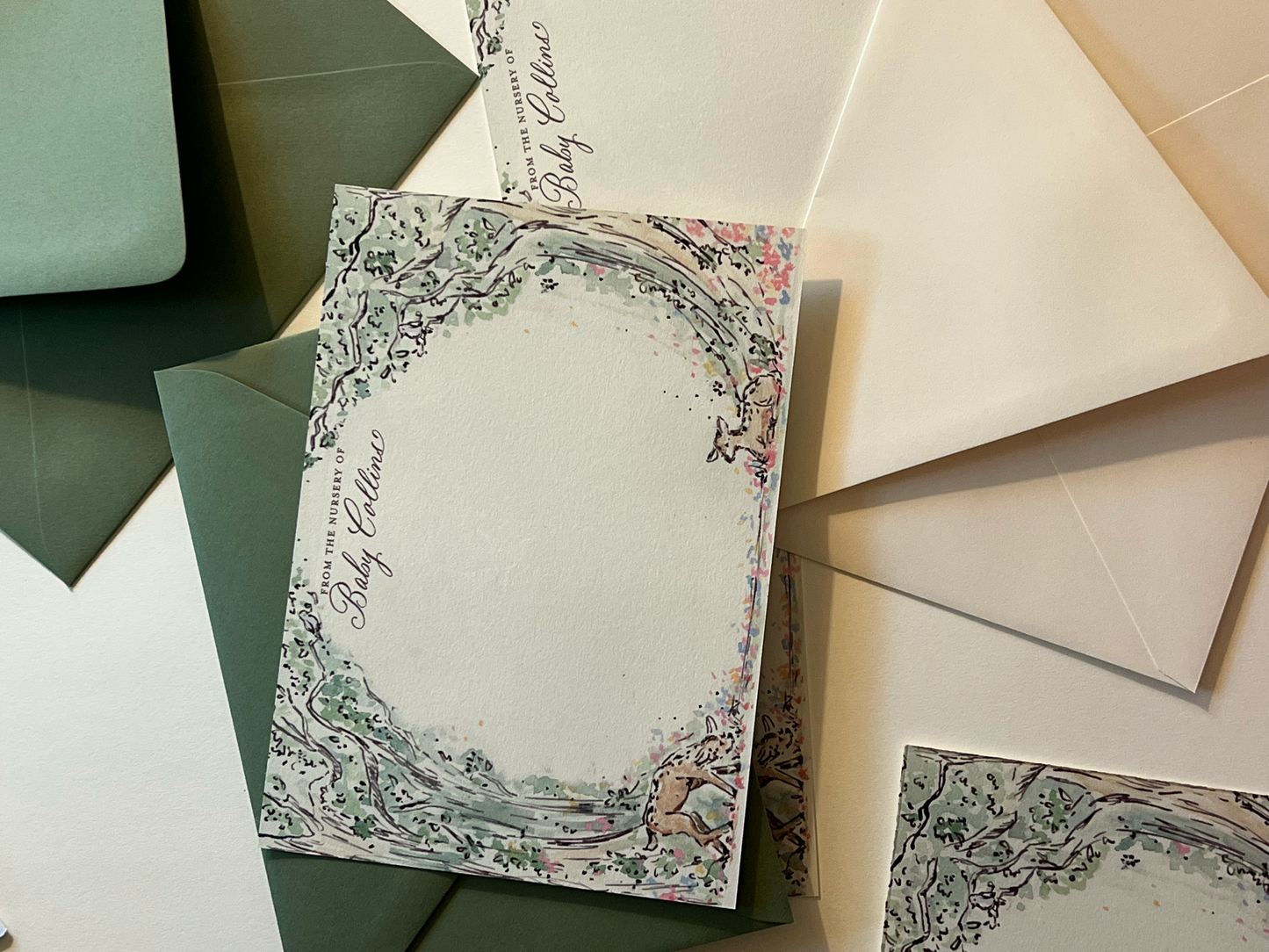 Forest Fawn Stationery Set
