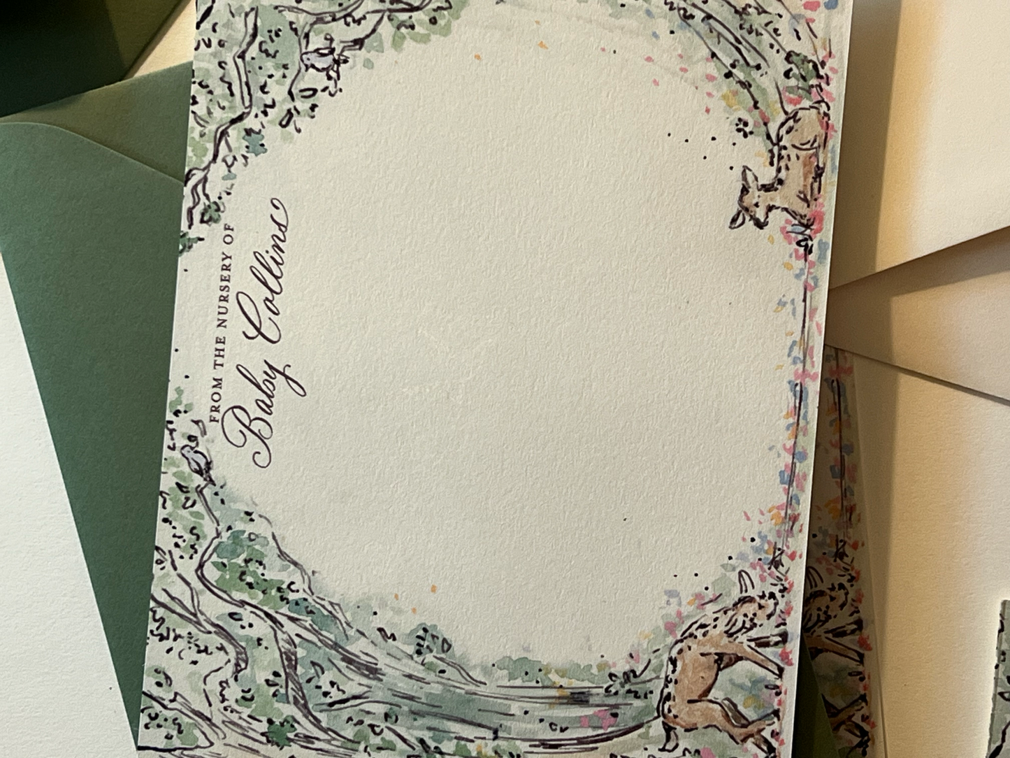Forest Fawn Stationery Set