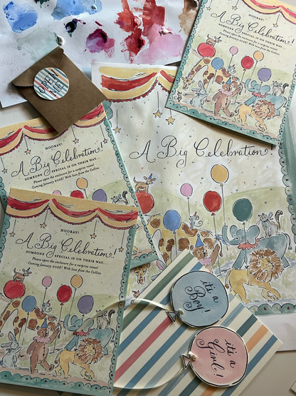 A Big Celebration Gender Reveal (Set of 5)
