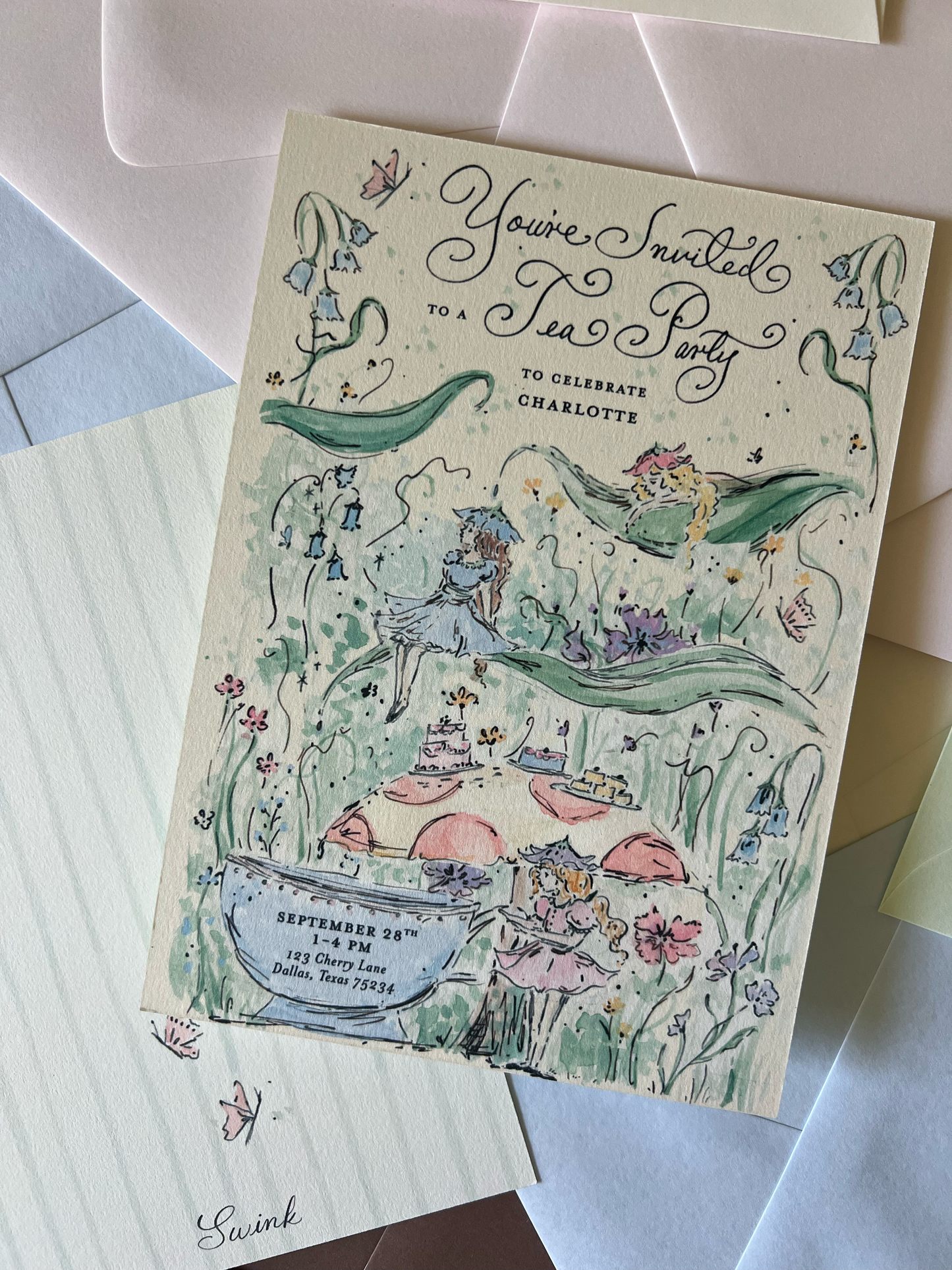 Fairy Party Semi Custom Invitation