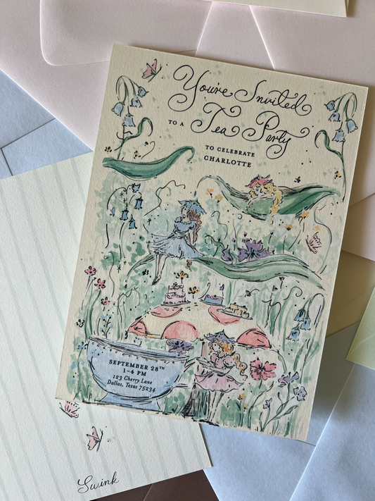 Fairy Party Semi Custom Invitation